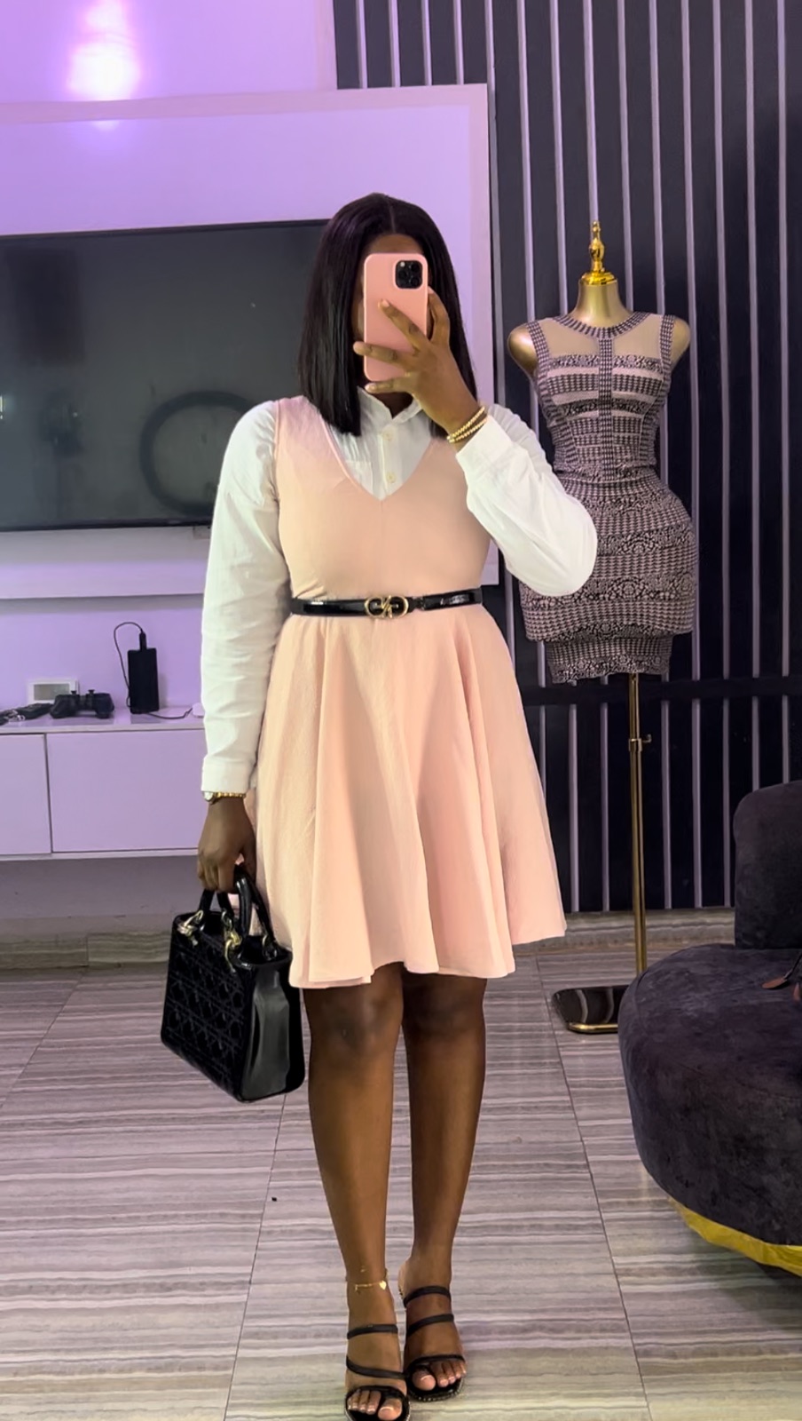 Cute peach dress