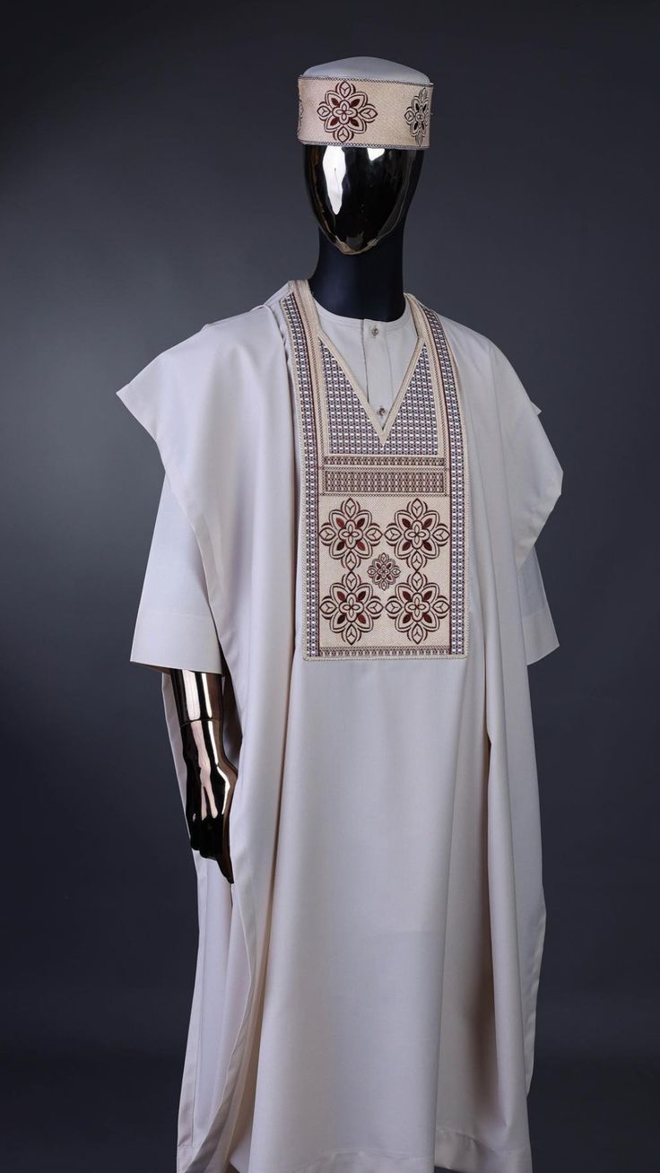 White kaftan with agbada