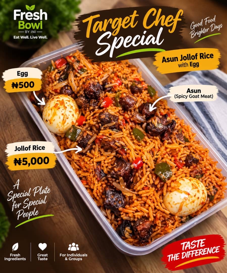 Asun Jollof Rice with Egg (Special)