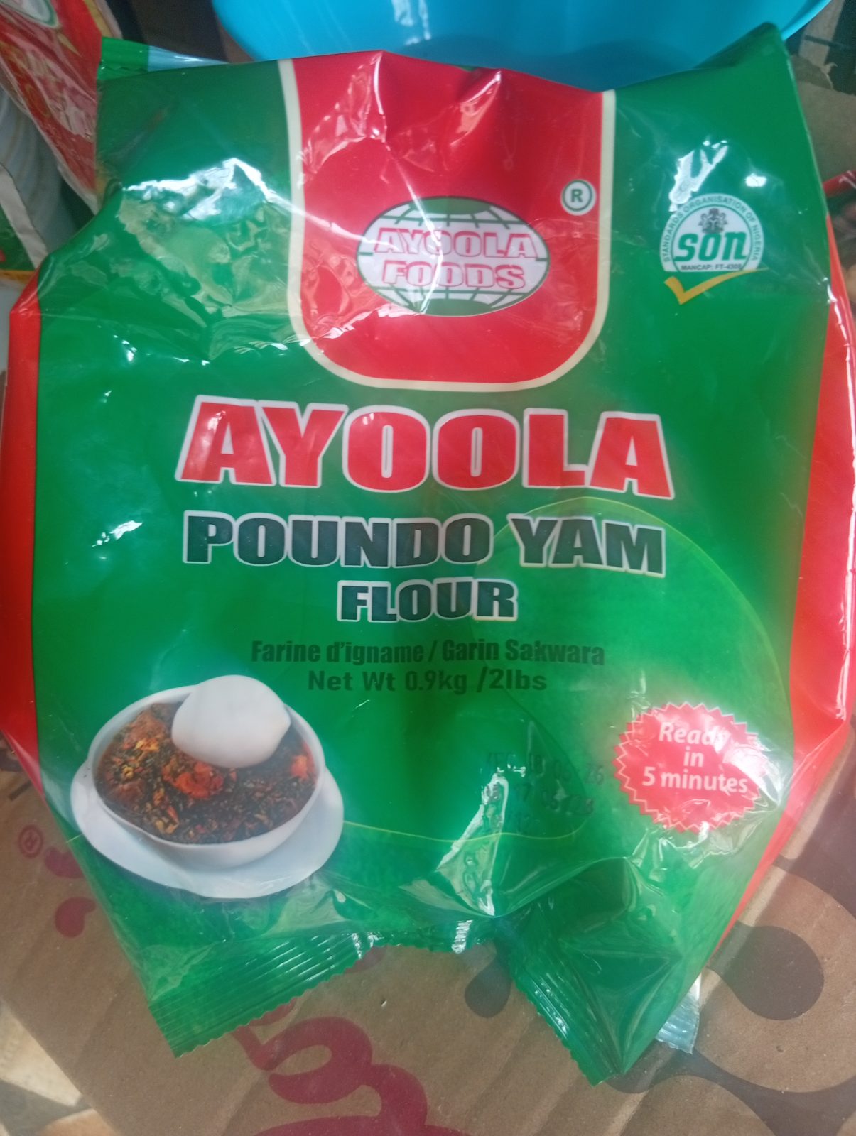 Ayoola Poundo Yam Flour 0.9kg