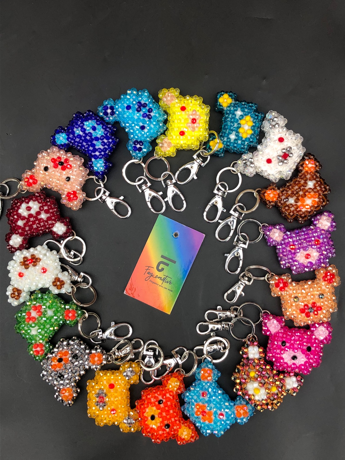 Teddy bear keyholder