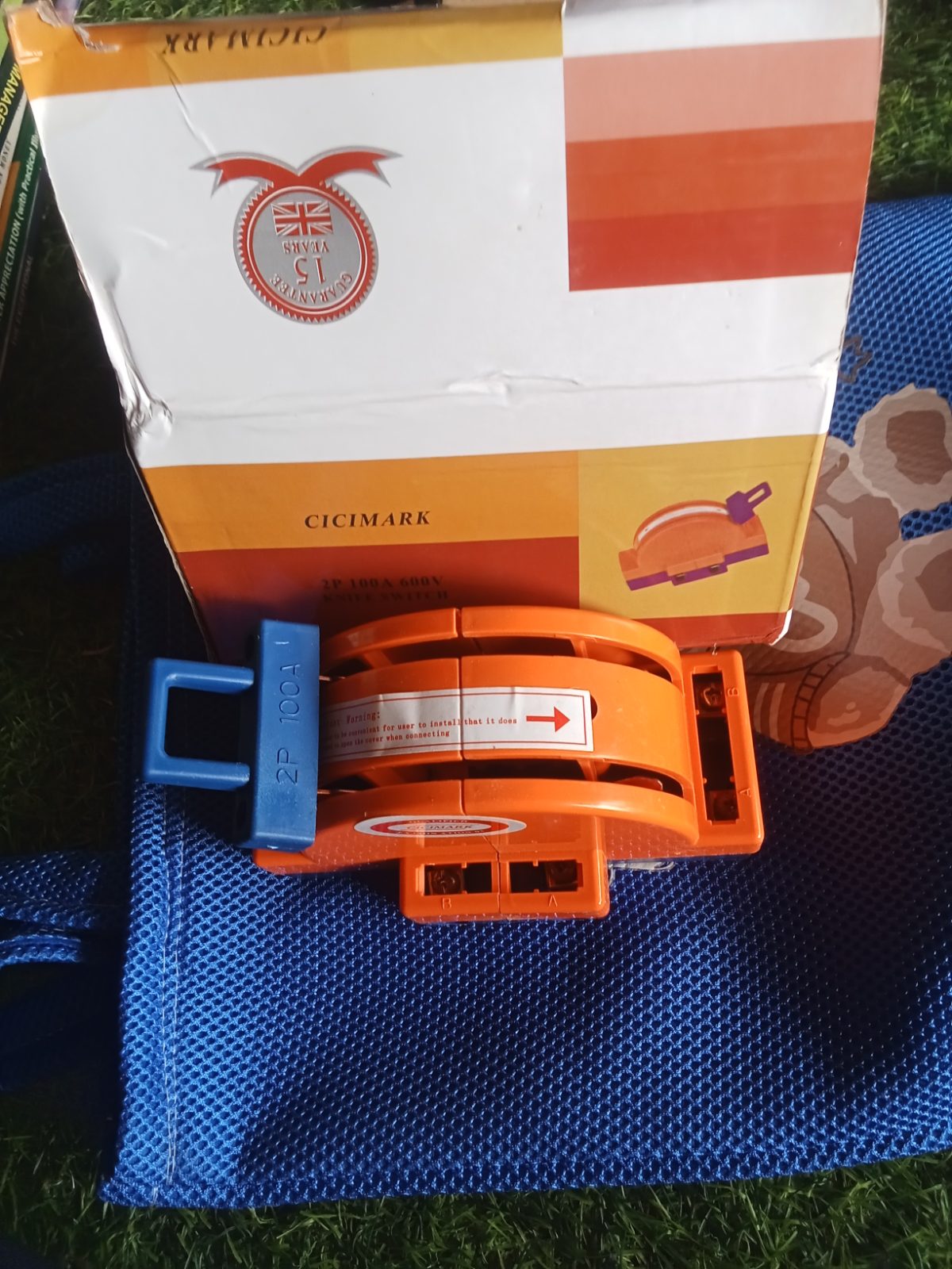 2P 100A 600V Knife Switch