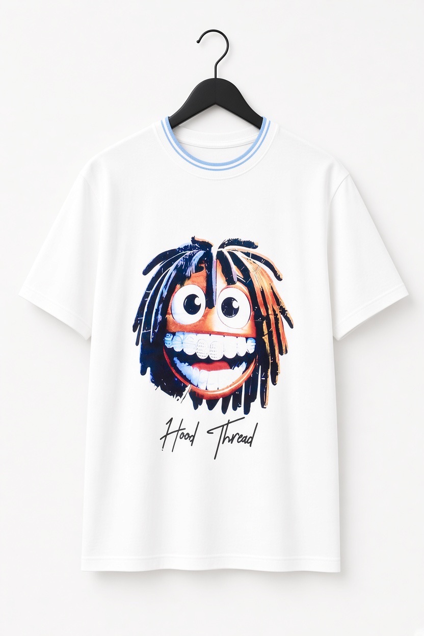 Hood Thread Signature Oversized Shirt