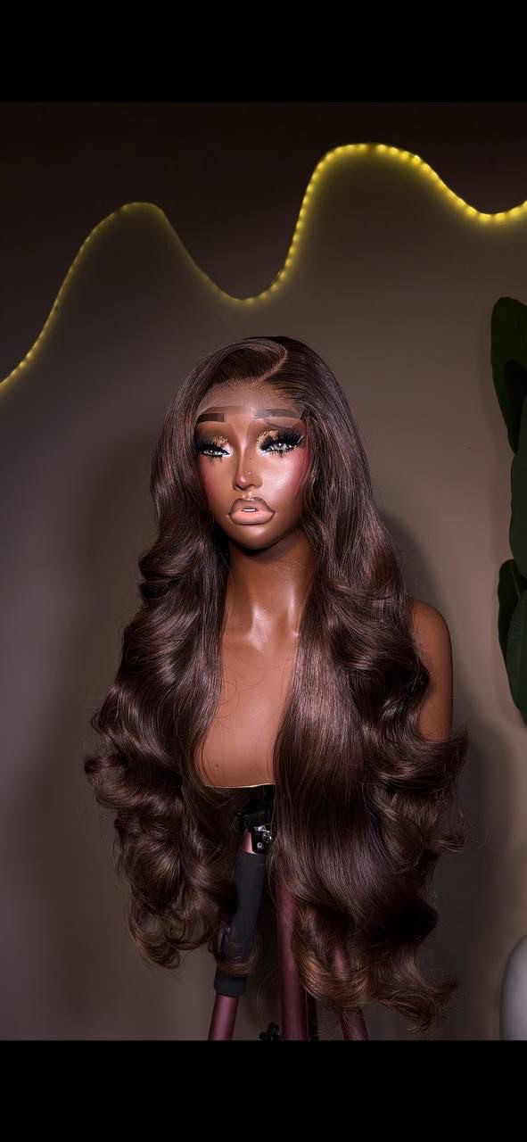 5by5 Closure layered bounce in coffee brown