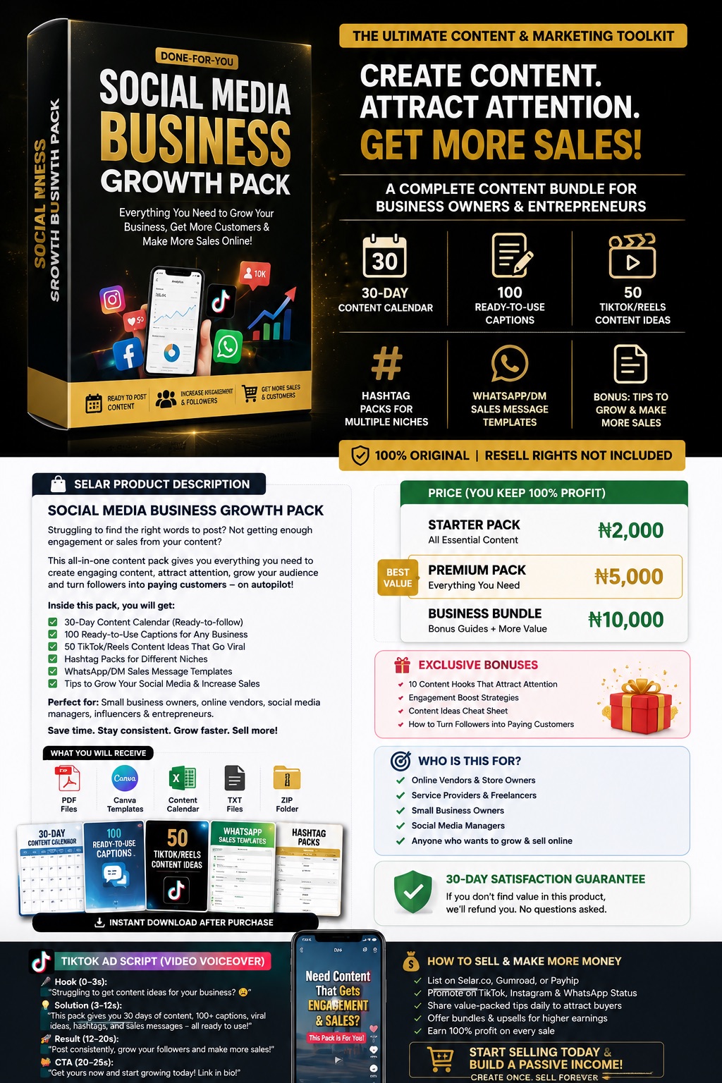 Social media growth pack