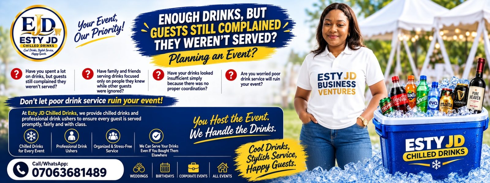 Esty JD  Chilled Drinks/ Back to School Essentials  and  Black Seed Oil