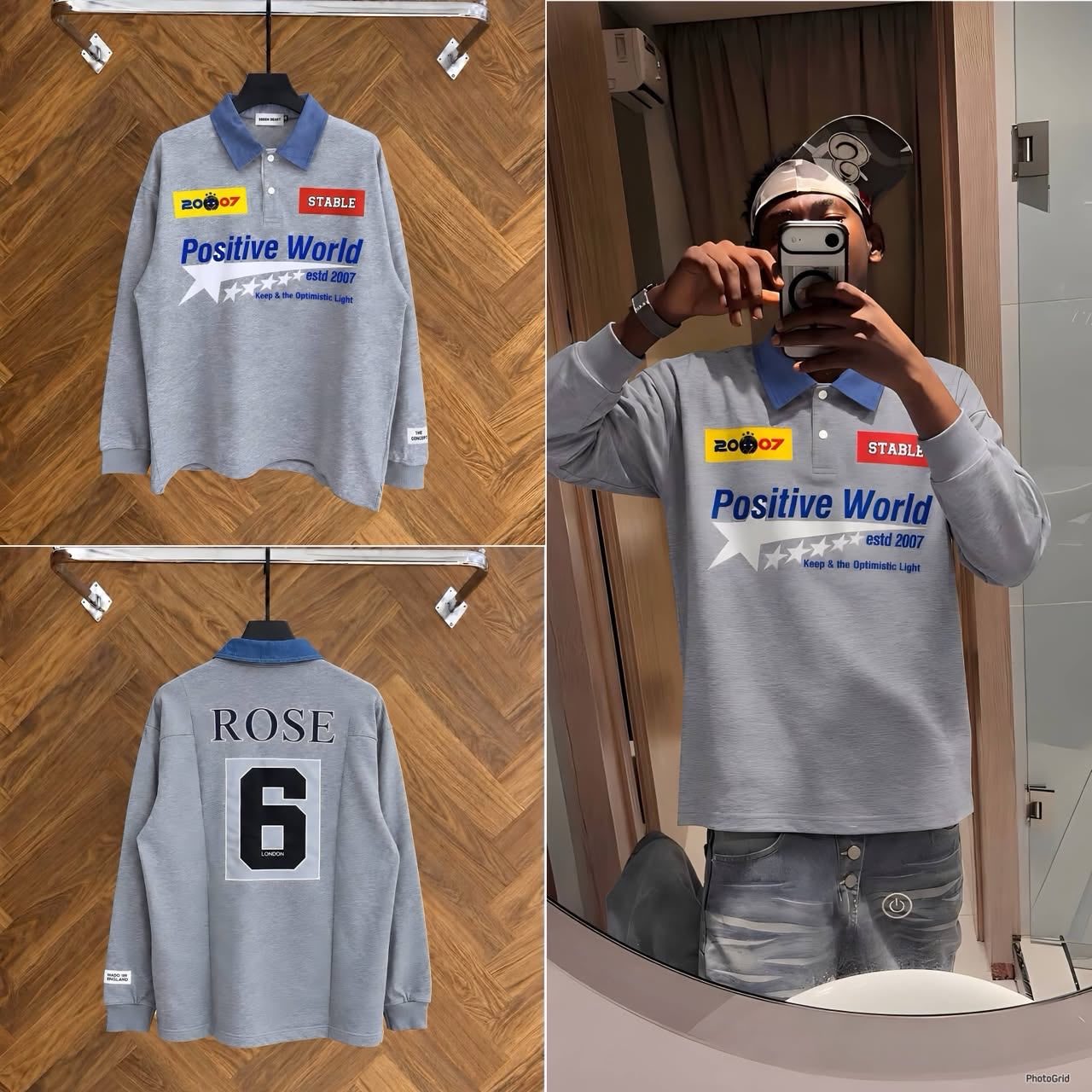 Men's Long sleeve collar shirt