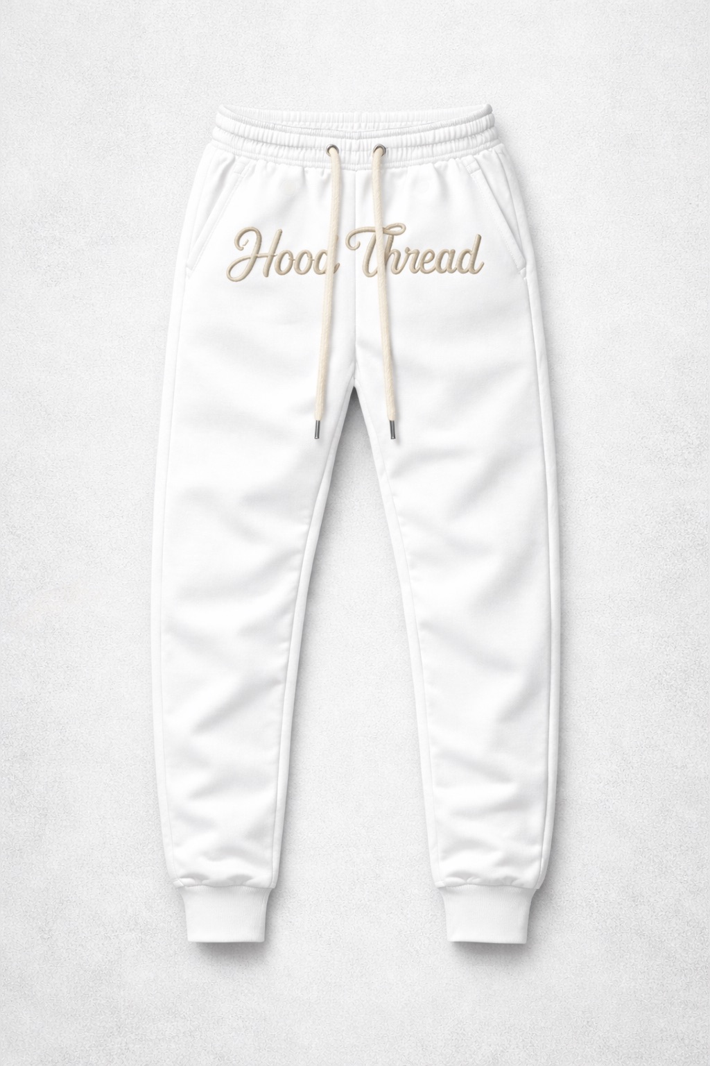 Hood Thread Signature Black Joggers