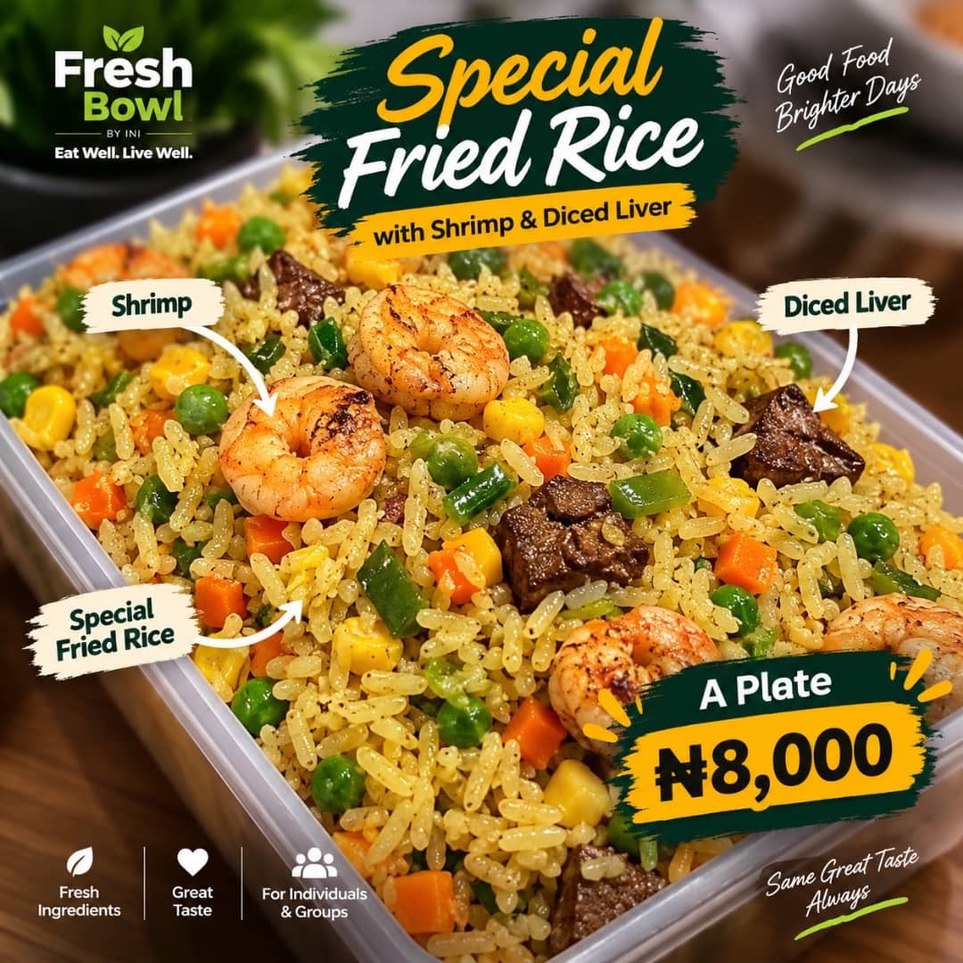 Special Fried Rice with Shrimp and Diced Liver
