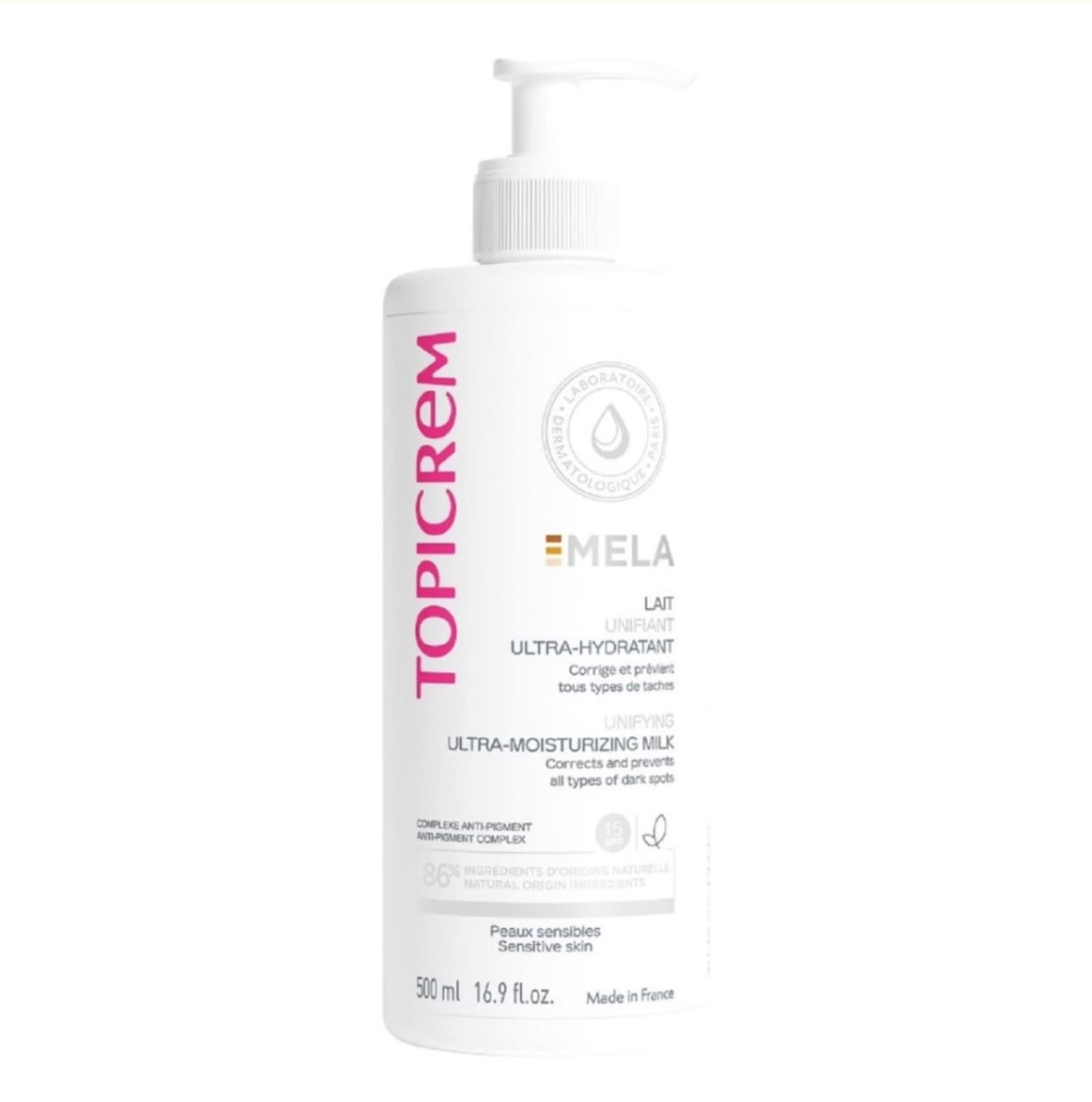 Topicrem Mela Unifying Ultra-Moisturizing Milk Spf 15